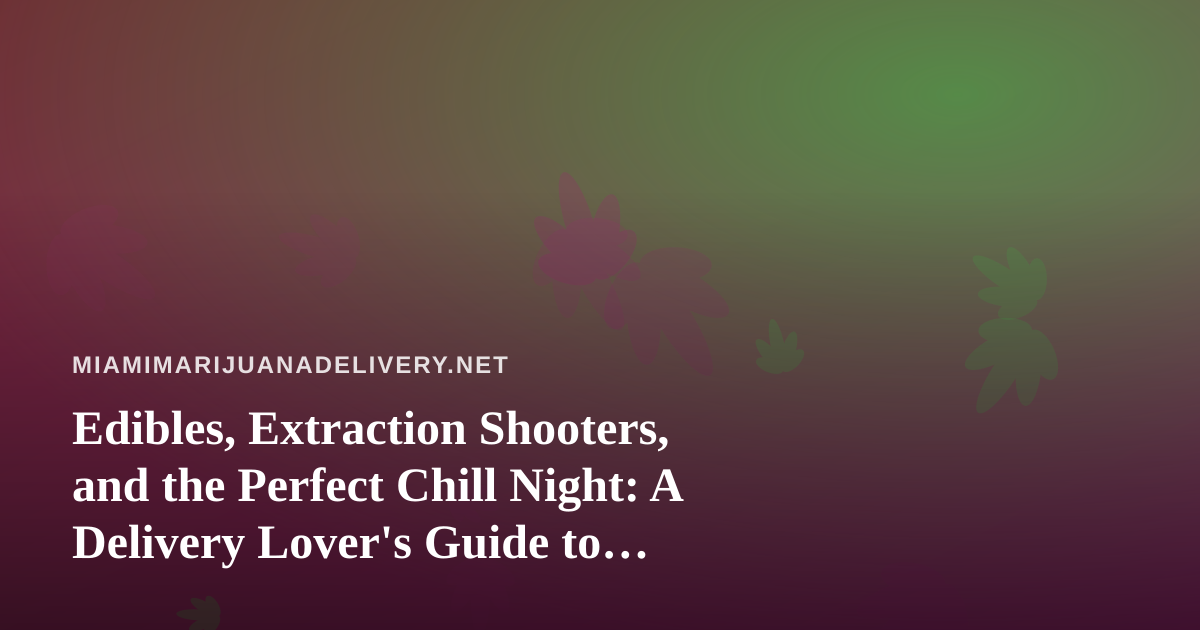 Edibles, Extraction Shooters, and the Perfect Chill Night: A Delivery Lover’s Guide to Watching Arc Raiders Streams